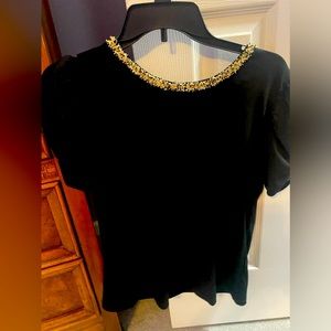 Black dress top